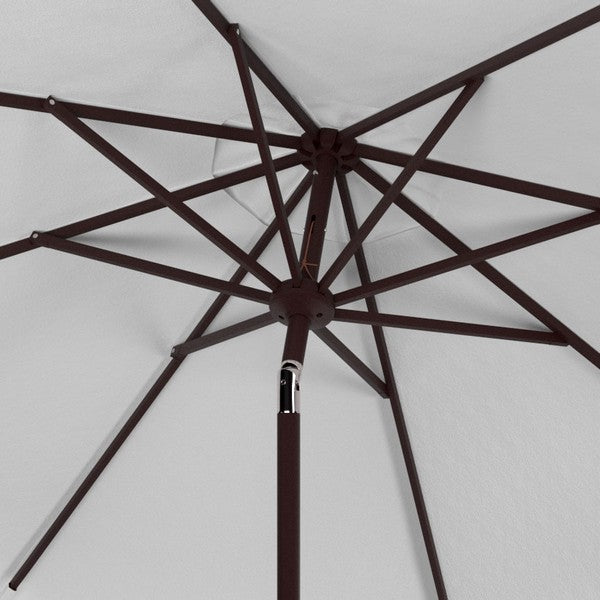 11ft White Round Market Umbrella - The Mayfair Hall