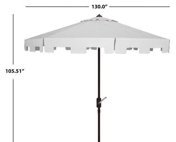 Zimmerman White Round Market Umbrella (11ft) - The Mayfair Hall