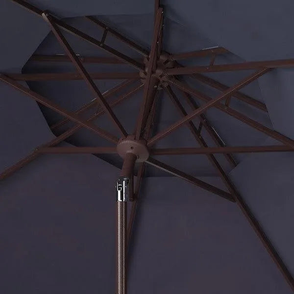 Safavieh Zimmerman Navy-White Double Tap Market Umbrella (9t)