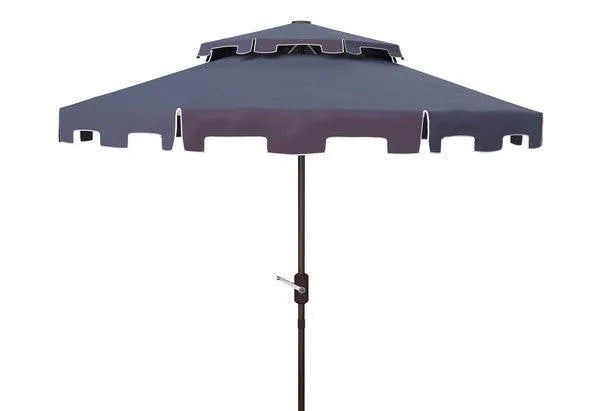 Zimmerman Navy-White Double Tap Market Umbrella (9t) - The Mayfair Hall