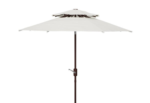 Lorenia White Double Top Market Umbrella (9ft) - The Mayfair Hall