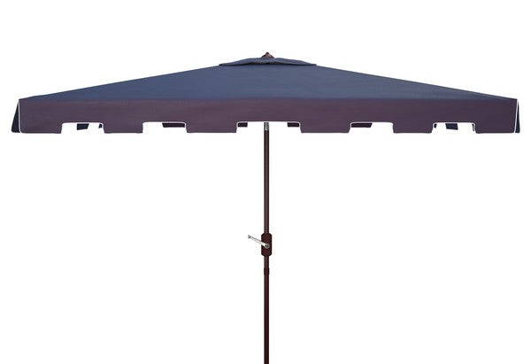 Zimmerman Navy-White Classic Rectangular Market Umbrella - The Mayfair Hall