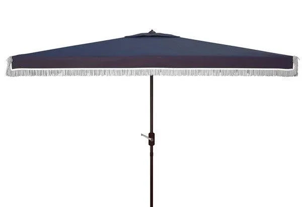 Rectangular Fringe Crank Umbrella (6.5 X 10 Ft) - The Mayfair Hall