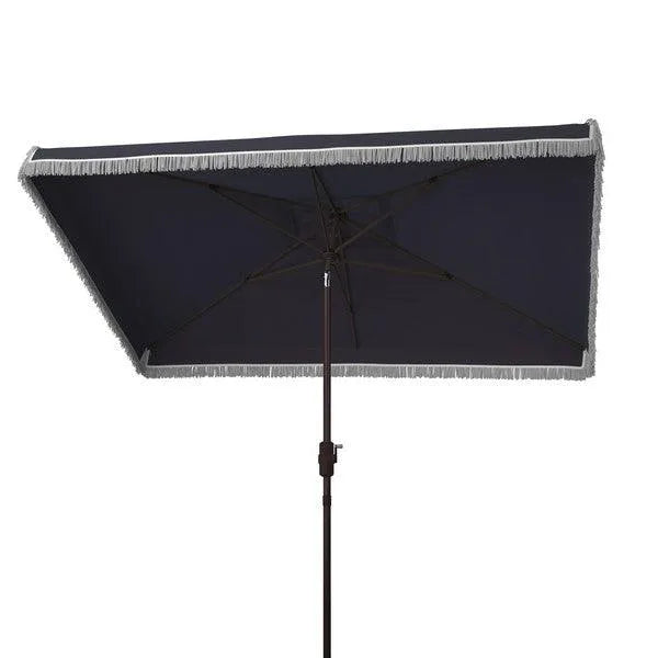 Rectangular Fringe Crank Umbrella (6.5 X 10 Ft) - The Mayfair Hall