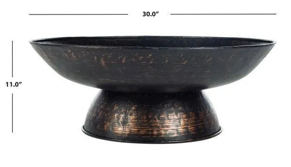 Black Iron Outdoor Fire Pit - The Mayfair Hall
