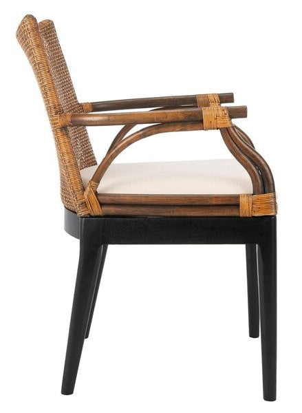 Gianni British Colonial Natural Rattan Arm Chair - The Mayfair Hall