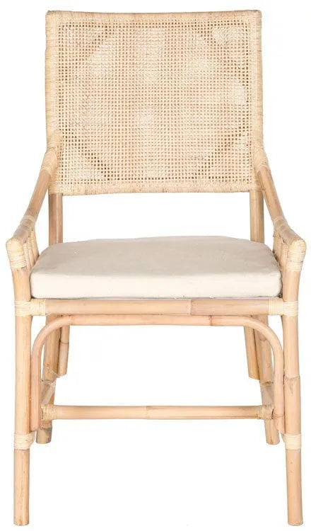 Safavieh Donatella Natural White Wash Rattan Chair