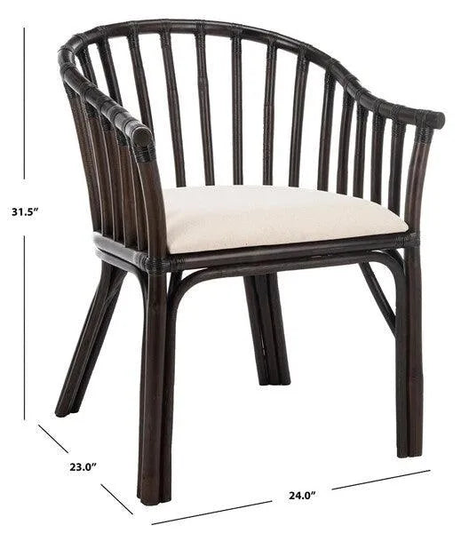 Sleek Black Arm Chair - The Mayfair Hall
