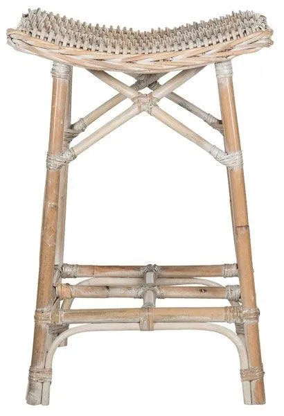 Safavieh Rayna Natural Washed Wicker Bar Stool