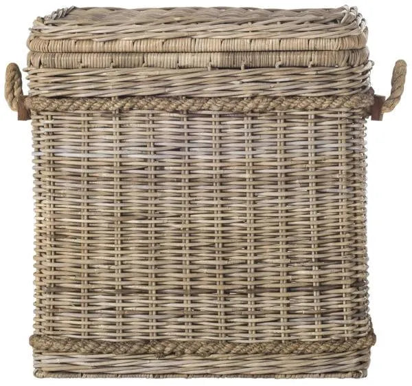 Sustainable Grey Wicker Hamper - The Mayfair Hall