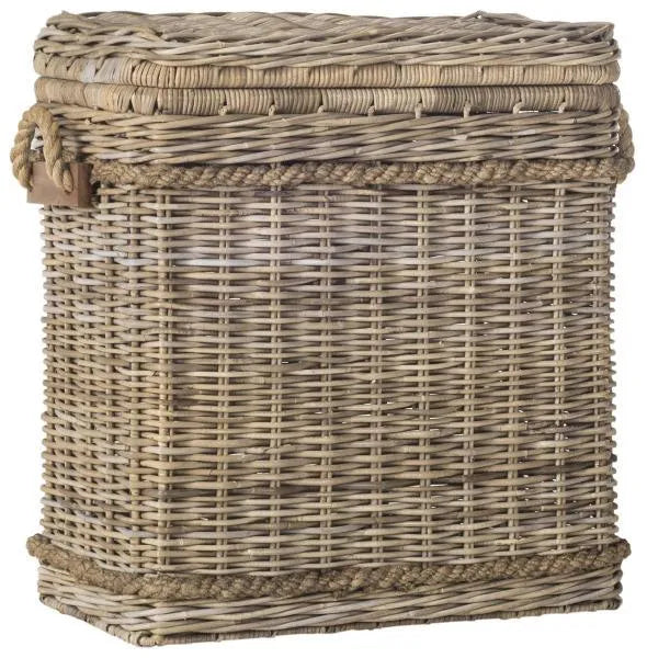 Sustainable Grey Wicker Hamper - The Mayfair Hall