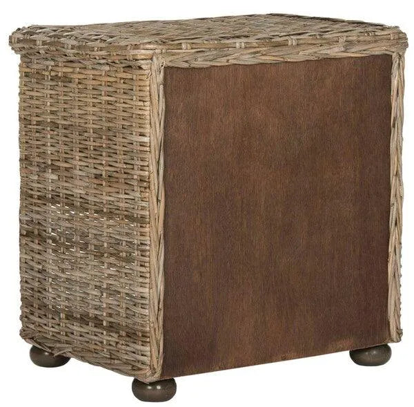 Safavieh Lagos Natural-Grey Wicker Nightstand