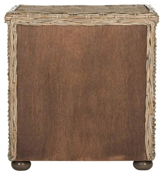Safavieh Lagos Natural-Grey Wicker Nightstand