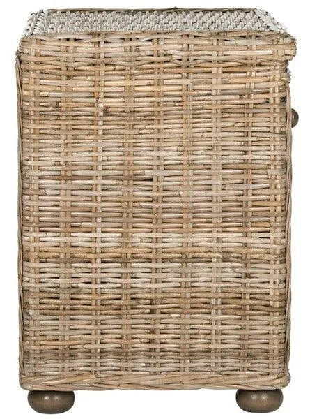 Safavieh Lagos Natural-Grey Wicker Nightstand