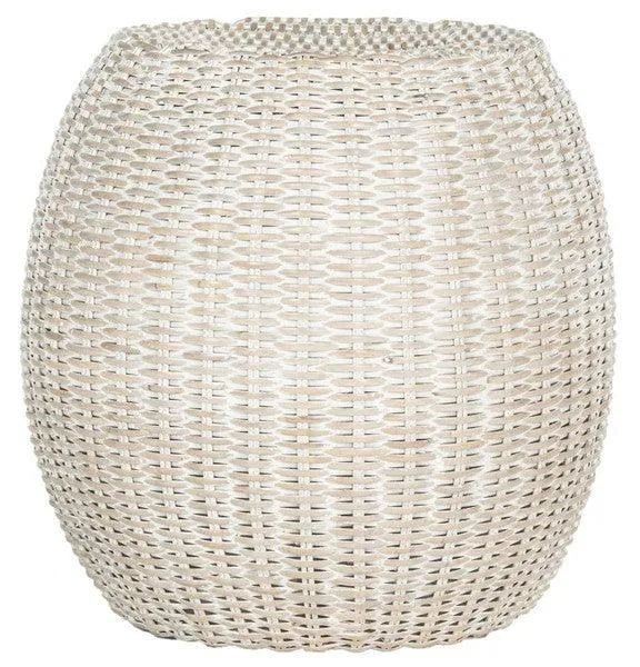 Safavieh Remi Chic Antique Grey Rattan End Table