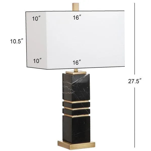 Safavieh Jaxton Black-Gold Marble Table Lamp