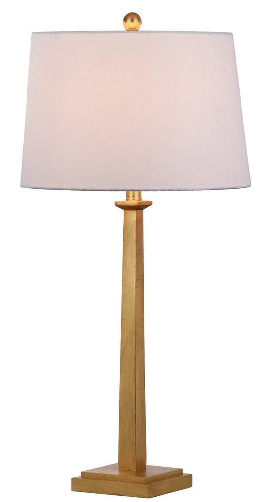 31.5-INCH H GOLD TABLE LAMP WITH OFF-WHITE SHADE (SET OF 2) - The Mayfair Hall