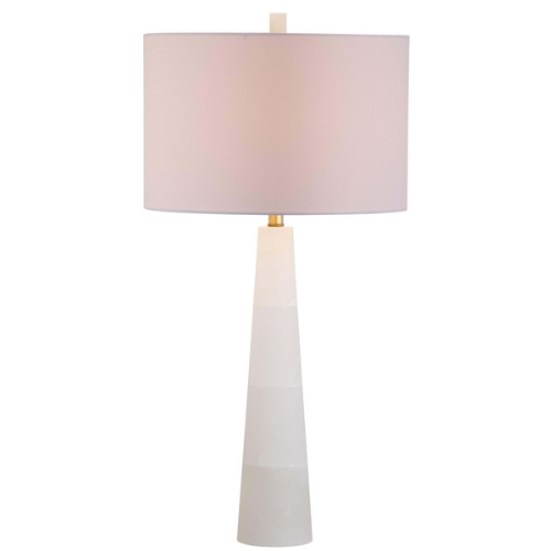 30-INCH H WHITE ALABASTER TABLE LAMP - The Mayfair Hall