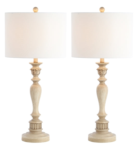 31-INCH H LIGHT BROWN FINISH TABLE LAMP (SET OF 2) - The Mayfair Hall