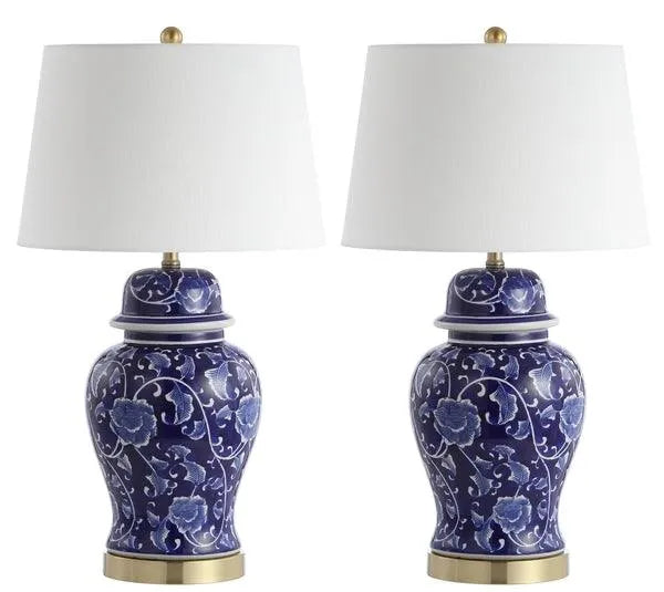 Aharon Chinoiserie Ginger Jar Table Lamp (Set of 2) - The Mayfair Hall