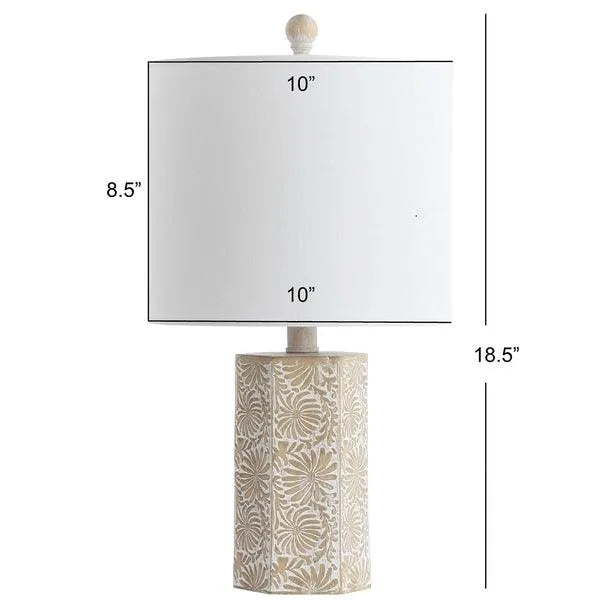 Eliseo Beige Pattern Table Lamp - The Mayfair Hall