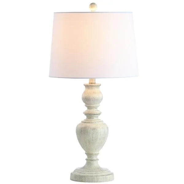 Zabi White-Washed Traditional Table Lamp (Set of 2) - The Mayfair Hall