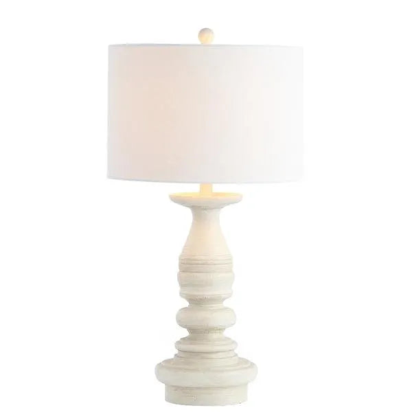 29-INCH H WHITE WASH FINISHED TABLE LAMP (SET OF 2) - The Mayfair Hall