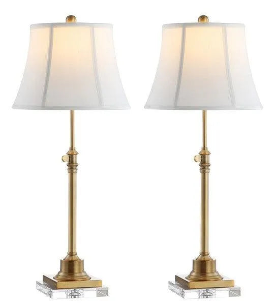 Safavieh Callen Brass Traditional British Table Lamp (Set of 2)