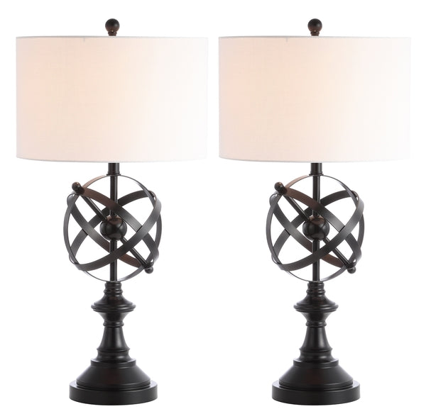Miles Iron Sphere Table Lamp (Set of 2) - The Mayfair Hall