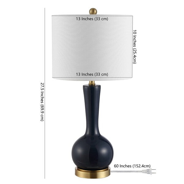 Gaetna Navy Organic Form Table Lamp - The Mayfair Hall