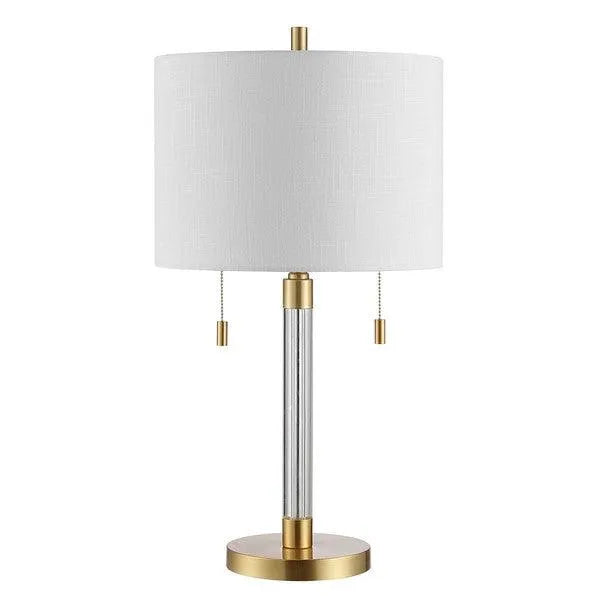 Safavieh Bixby Brass Column Table Lamp