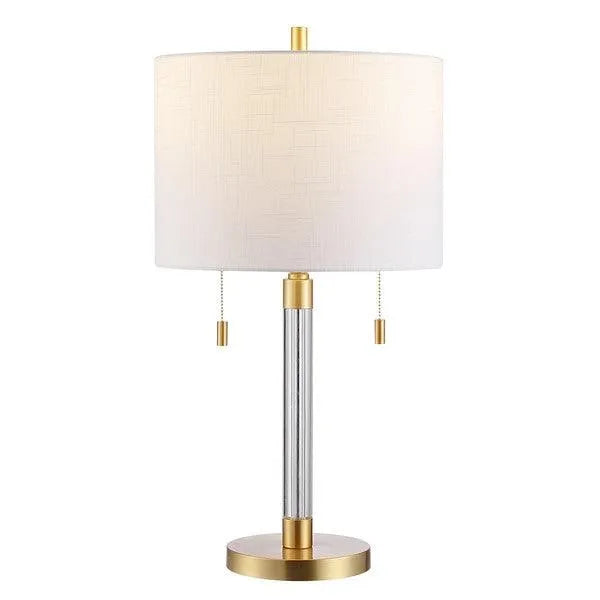 Bixby Glass Table Lamp in Brass - The Mayfair Hall
