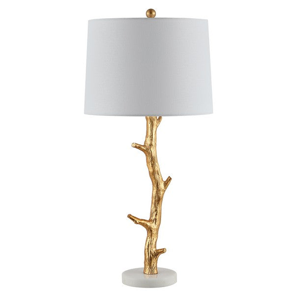 29.5-INCH H GOLD LEAF RESIN TABLE LAMP - The Mayfair Hall