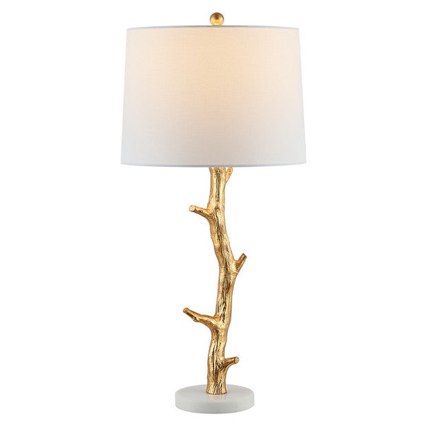 29.5-INCH H GOLD LEAF RESIN TABLE LAMP - The Mayfair Hall