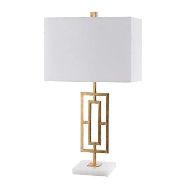Safavieh Yara Gold Leaf Art Deco Table Lamp (Set of 2)