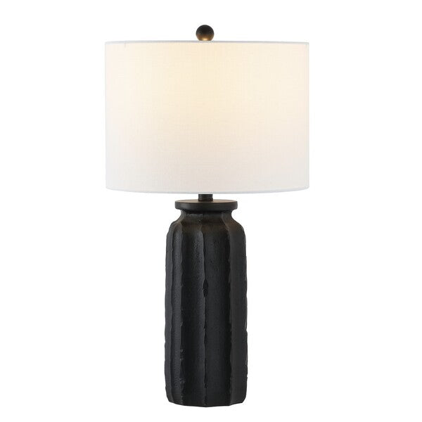 26-INCH H BLACK RESIN TABLE LAMP - The Mayfair Hall