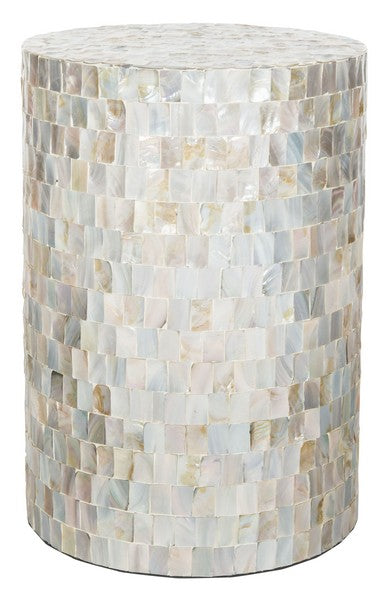 Contemporary Square Mosaic Round Stool - The Mayfair Hall