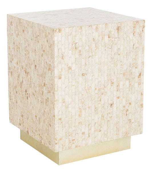 Juno Mother of Pearl Mosaic Side Table - The Mayfair Hall