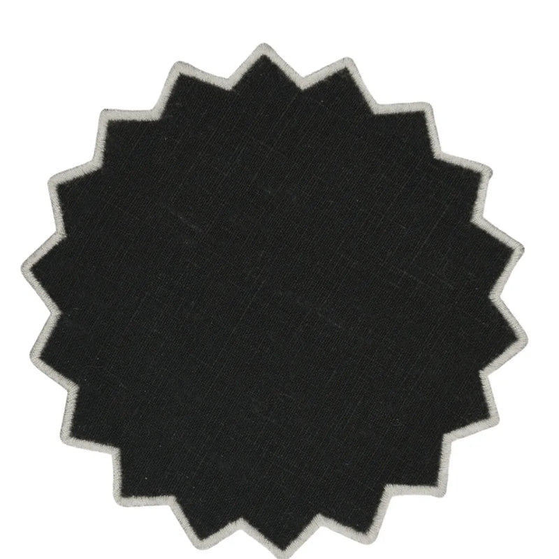 Los Encajeros Triangu Black/Grey Coasters (Set of 4) - The Mayfair Hall