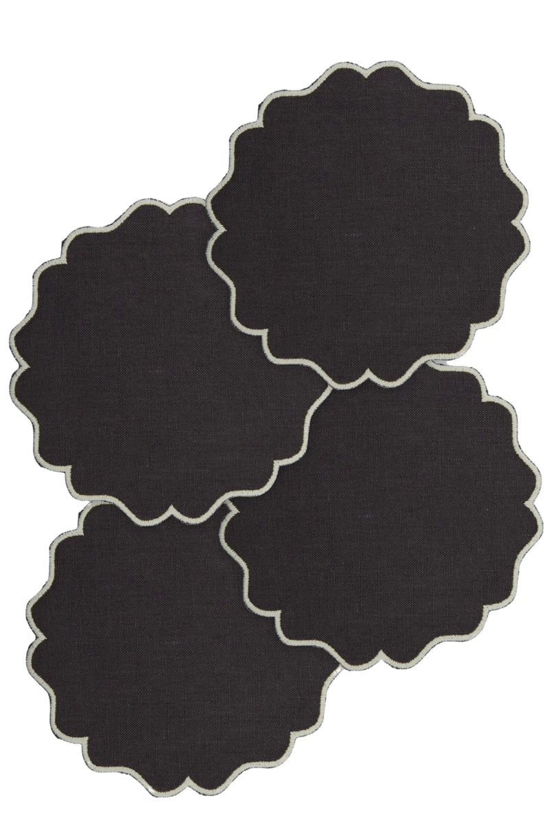 Los Encajeros Valver Brown Coaters ( Set of 4) - The Mayfair Hall