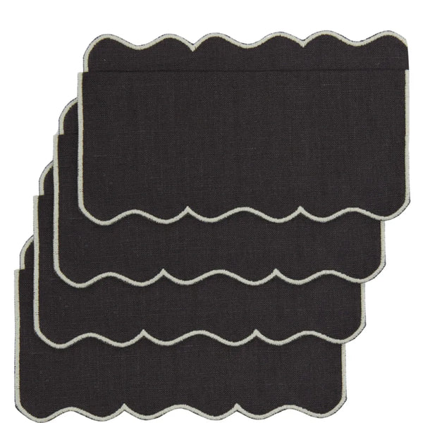 Los Encajeros Valver Brown Cocktail Napkins ( Set of 4) - The Mayfair Hall