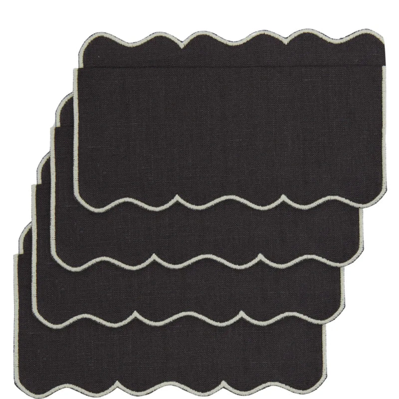 Los Encajeros Valver Brown Cocktail Napkins ( Set of 4) - The Mayfair Hall