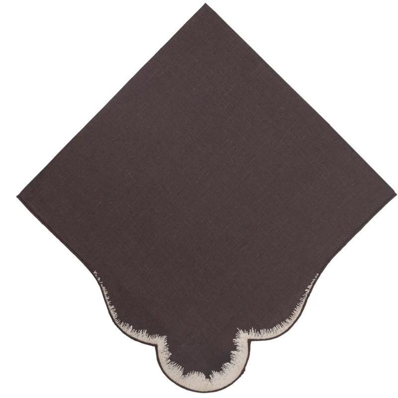 Los Encajeros Valver Brown Napkins (Set of 4) - The Mayfair Hall