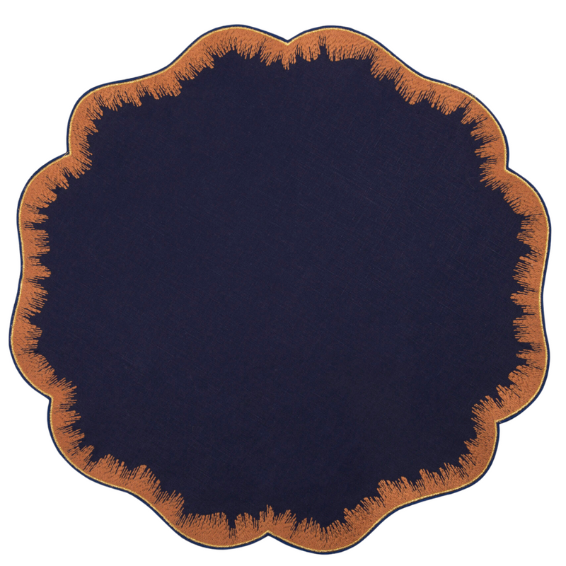 Los Encajeros Valver Navy Placemat (Set of 4) - The Mayfair Hall