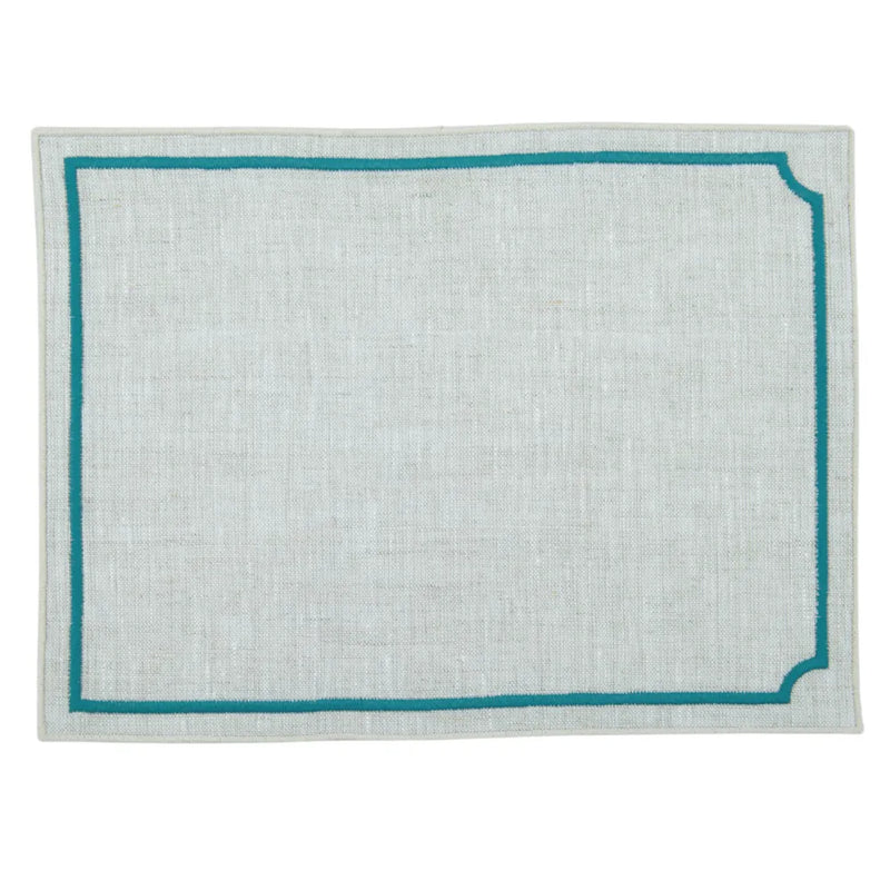 Los Encajeros Vega Eco/Peacock Cocktail Napkins (Set of 4) - The Mayfair Hall