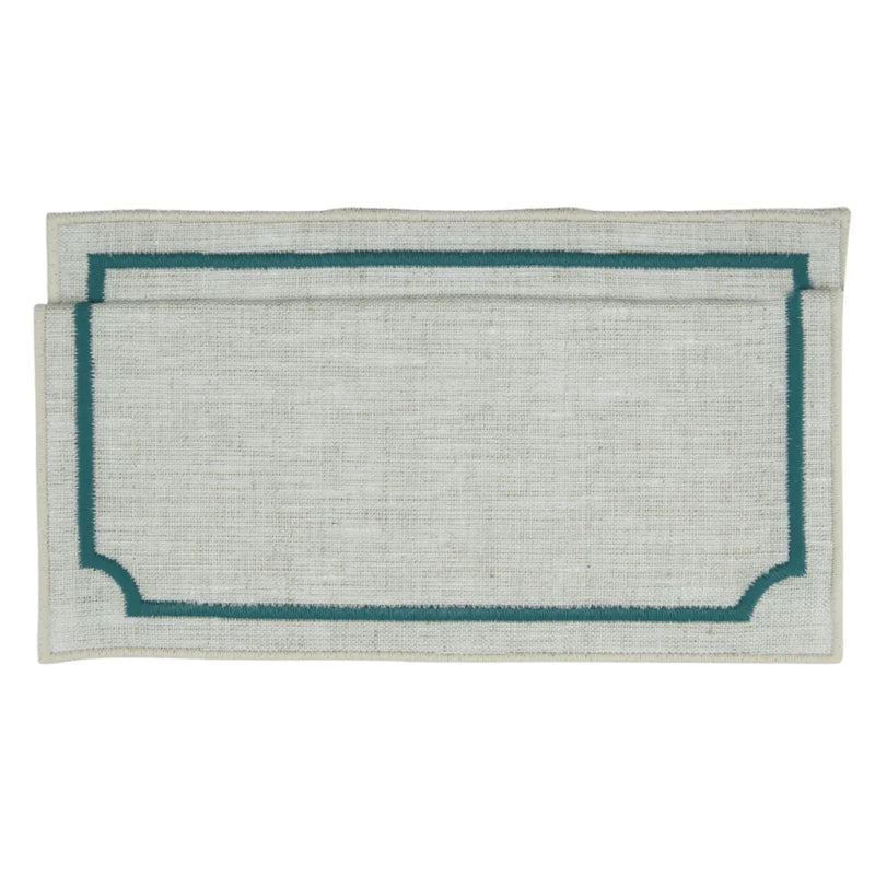 Los Encajeros Vega Eco/Peacock Cocktail Napkins (Set of 4) - The Mayfair Hall