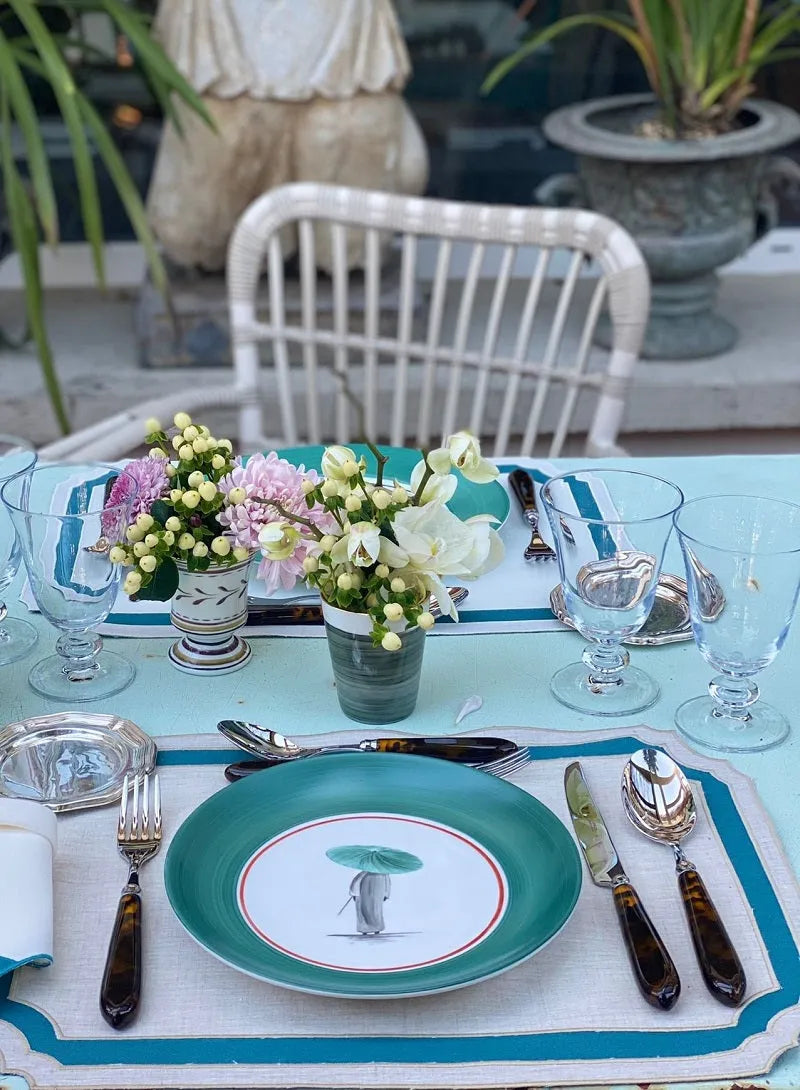 Los Encajeros Vega Eco/Peacock Placemats (Set of 4) - The Mayfair Hall