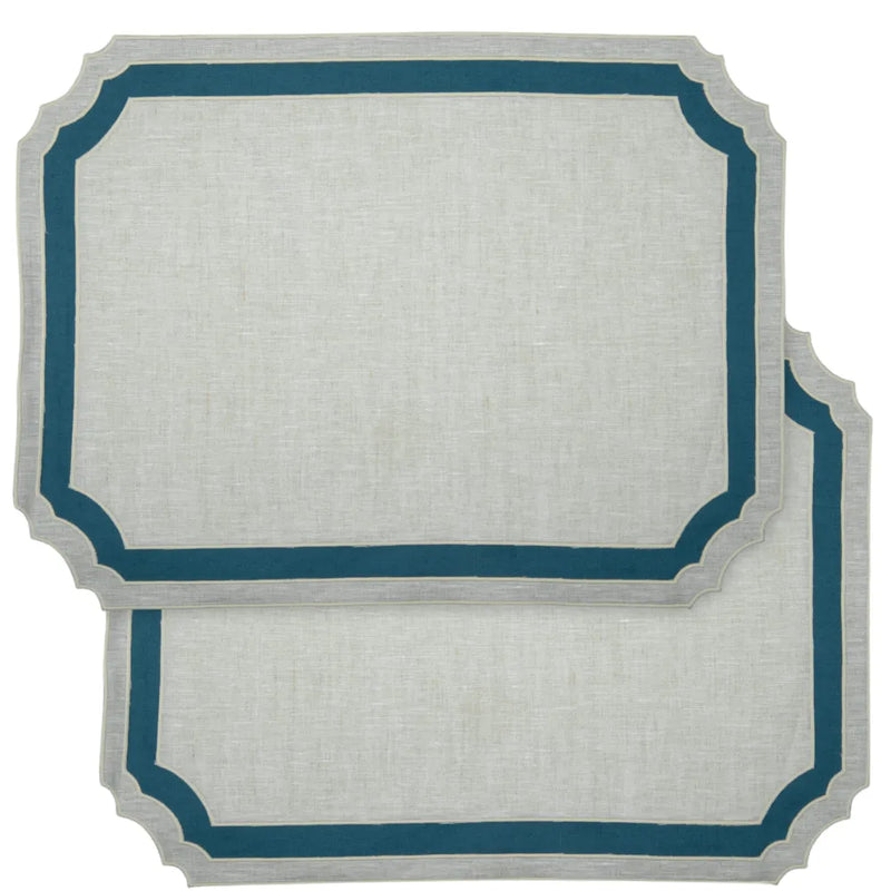 Los Encajeros Vega Eco/Peacock Placemats (Set of 4) - The Mayfair Hall