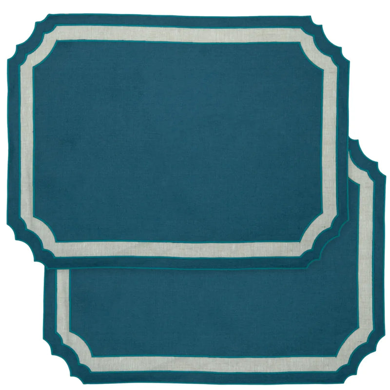 Los Encajeros Vega Peacock Placemats (Set of 4) - The Mayfair Hall