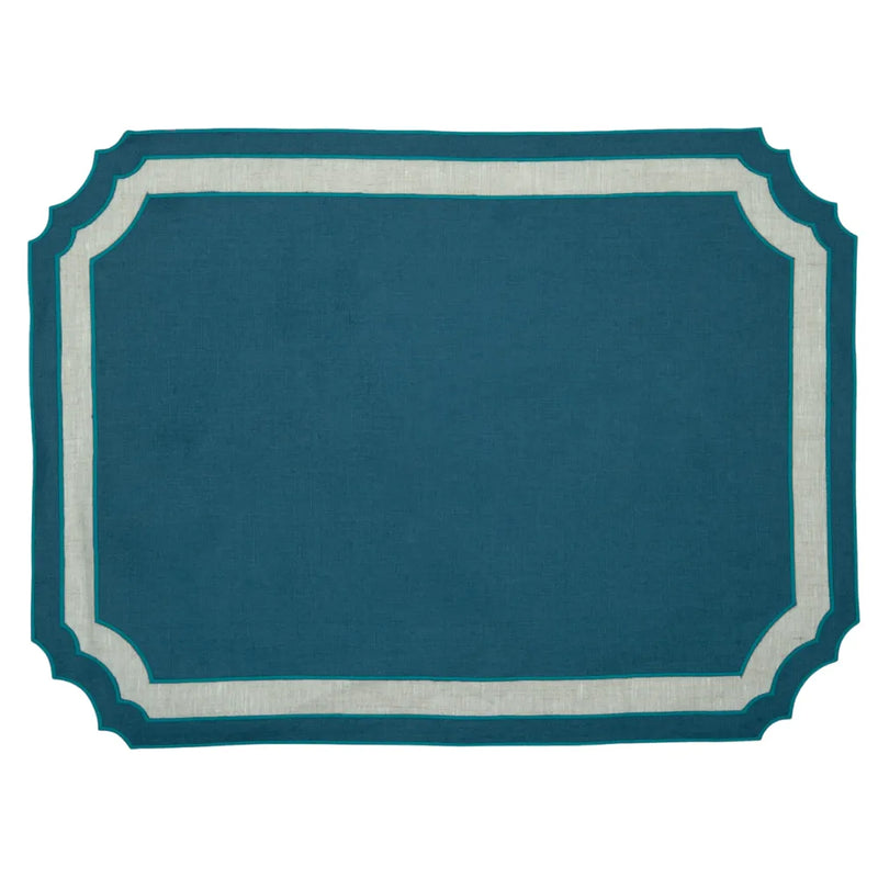 Los Encajeros Vega Peacock Placemat (Set of 4) - The Mayfair Hall